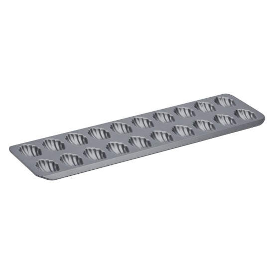 20-compartment mini-madeleine tin, 40 x 12 cm, steel - de Buyer