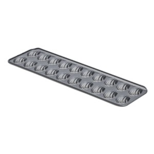 20-compartment mini-madeleine tin, 40 x 12 cm, steel - de Buyer