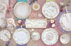 Plate, porcelain, 19 cm, "Birds Melody" - Nuova R2S