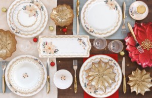 2-piece glass plate set, 18cm/21cm, "White Elegance" - Nuova R2S