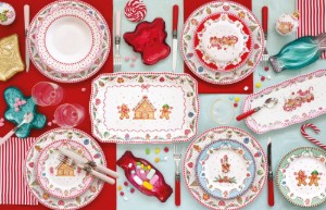 Porcelain mug, 350ml, with lid and infuser, "Sweet Christmas" - Nuova R2S