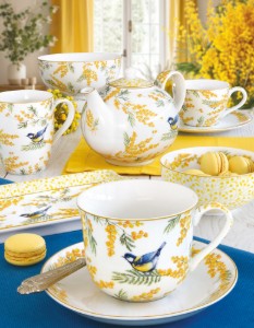 Šálka ​​s podšálkou, porcelán, 370 ml, "Mimosa" - Nuova R2S