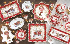 Skutella tal-porċellana, 20 ċm, "CHRISTMAS "MEMORIES" - Nuova R2S