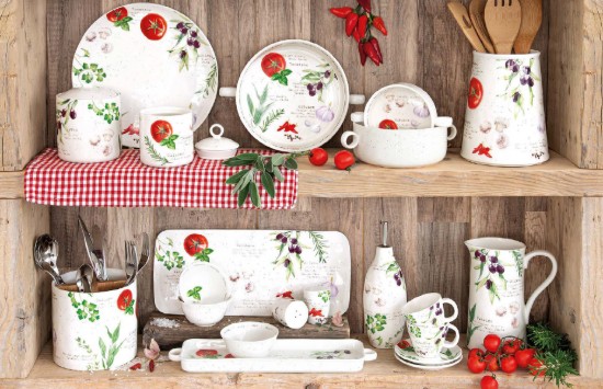 Storage container, porcelain, 10.5 cm, "HOME & KITCHEN" - Nuova R2S