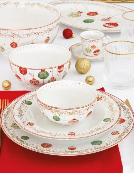 Babhla poircealláin, 15 cm, "Christmas Eve" - ​​Nuova R2S