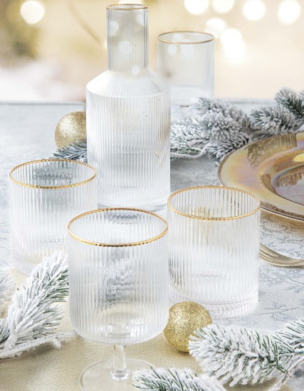 Carafe en verre, 800 ml, "Gold" - Easy Life