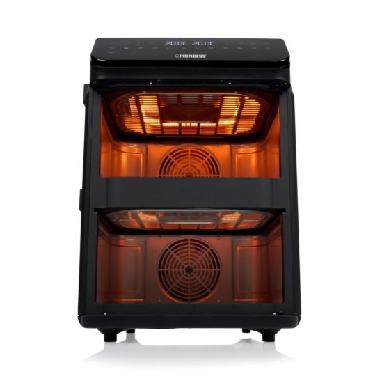 Doppelte Heißluftfritteuse, 5,6+5,6 L, 3000 W, Schwarz - Princess