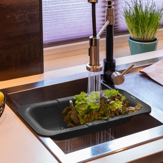 Ausziehbarer Abtropfkorb, Kunststoff, 36-49x20cm - Westmark