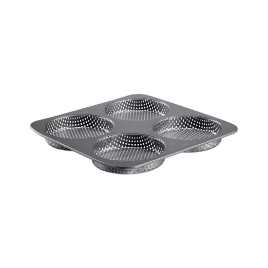 Baking tray for 4 burger buns, perforated, steel, 28 x 28 cm - Westmark