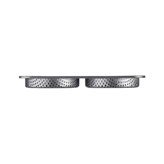 Baking tray for 4 burger buns, perforated, steel, 28 x 28 cm - Westmark