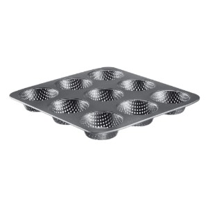 Baking tray for 9 burger buns, perforated, steel, 32 x 30 cm - Westmark