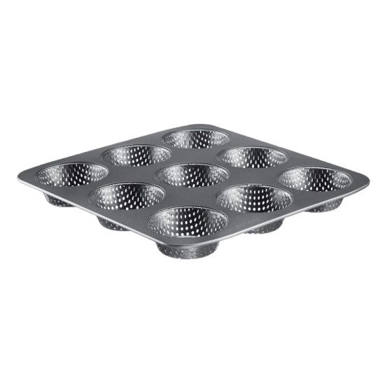 Baking tray for 9 burger buns, perforated, steel, 32 x 30 cm - Westmark