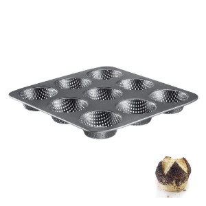 Baking tray for 9 burger buns, perforated, steel, 32 x 30 cm - Westmark
