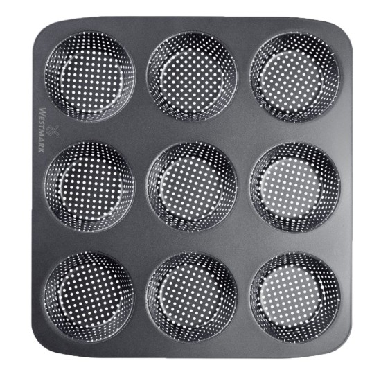 Baking tray for 9 burger buns, perforated, steel, 32 x 30 cm - Westmark