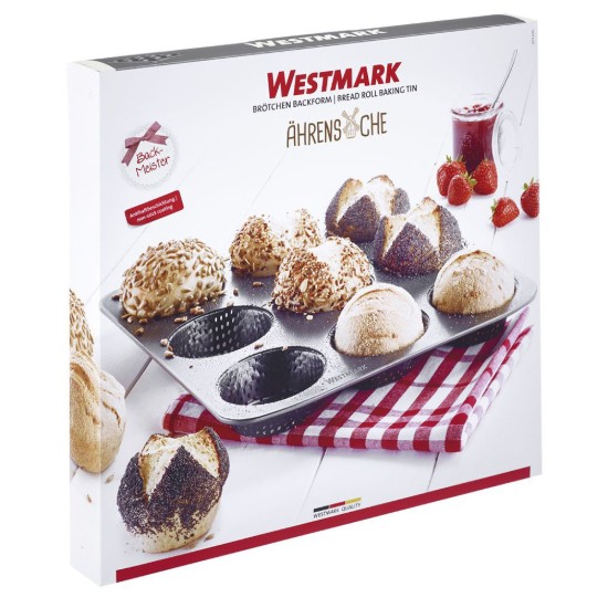 Baking tray for 9 burger buns, perforated, steel, 32 x 30 cm - Westmark