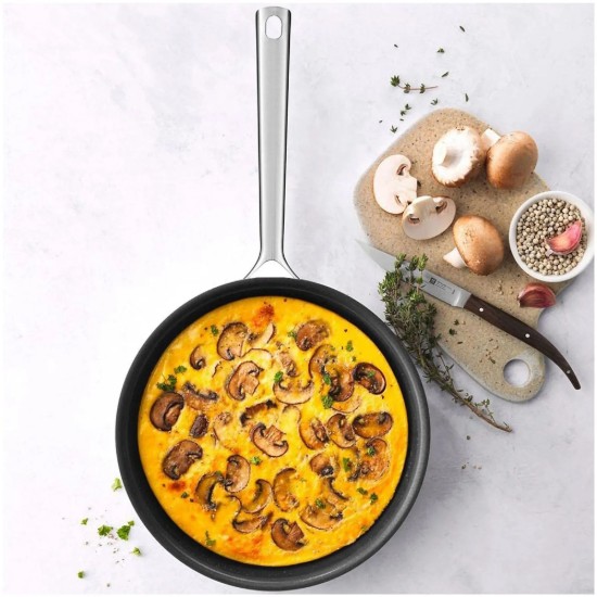 Sett med 2 non-stick stekepanner, rustfritt stål, 24 / 28 cm, "TrueFlow" - Zwilling
