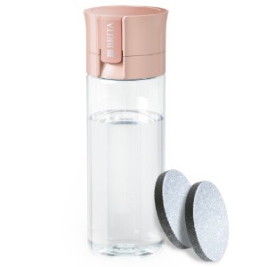BRITA Vital filter bottle (Apricot), 600 ml + 2 MicroDisc filters