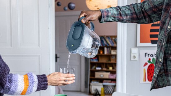 BRITA Style Essential Starter Pack 2,4 L + 3 Maxtra Pro Filter (Stone Blue)