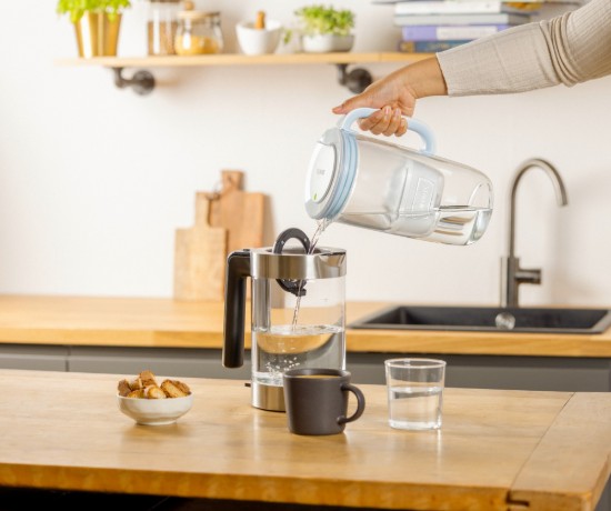 Stiklinis vandens filtro ąsotis, BRITA, 2,5 L, Maxtra PRO (lightblue)