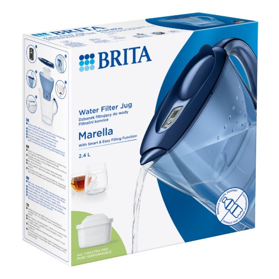BRITA Marella 2.4 L Maxtra PRO (синя) филтърна кана