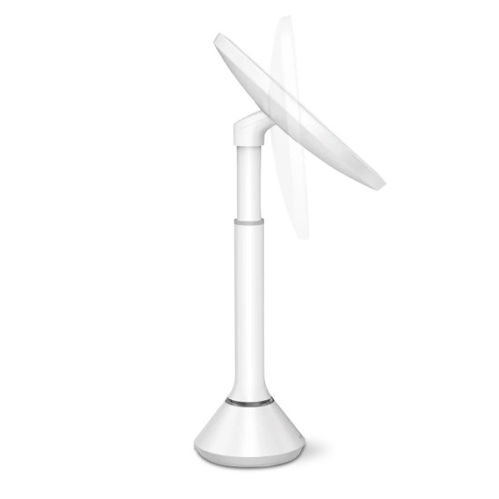 Specchio cosmetico, con controllo della luminosità, 20 cm, Bianco - simplehuman