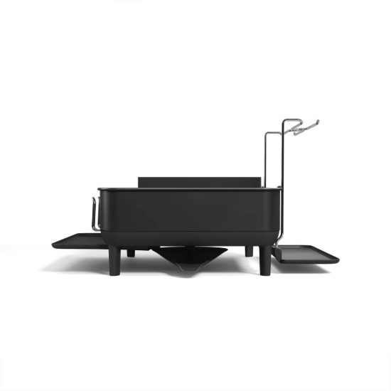 Oppvaskstativ, rustfritt stål, 56,6 x 51,4 x 29,2 cm, matt svart - simplehuman