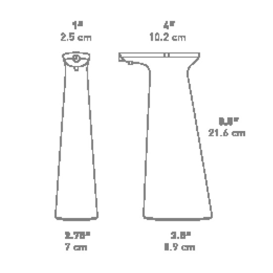 Touch-sensor spruta, 0,35L, plast, White - simplehuman