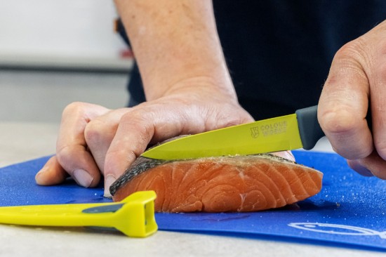 Kuorintaveitsi hedelmien/vihanneksien kuorimiseen, 9,5 cm, Vihreä - Colourworks