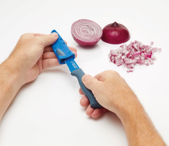 Veitsi hedelmien/vihanneksien kuorimiseen, 9,5 cm, sininen - Colourworks