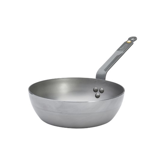 Djup sautépanna, stål, 24 cm, "Mineral B" - de Buyer