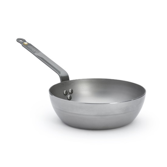 Djup sautépanna, stål, 24 cm, "Mineral B" - de Buyer