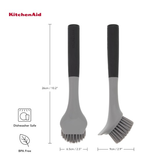 Szczotka do mycia naczyń, plastikowa, 26 cm - KitchenAid