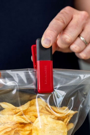 Lot de 4 pinces à sac, plastique, Empire Red - KitchenAid