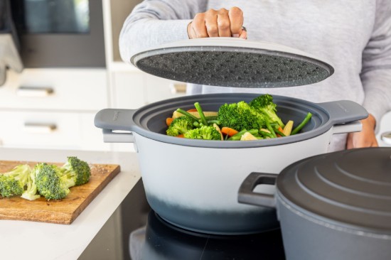 Passoire pliable 2 en 1, silicone, 39 x 29 cm - MasterClass