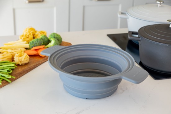 Passoire pliable 2 en 1, silicone, 39 x 29 cm - MasterClass