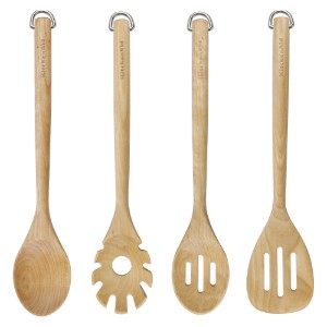 4 dalių virtuvės įrankių rinkinys, beržo medienos - KitchenAid