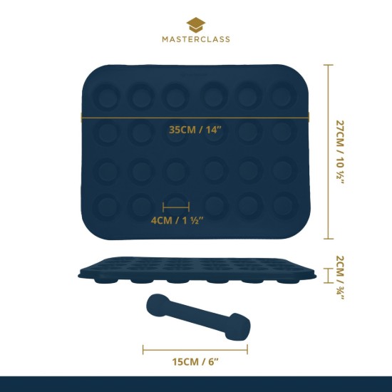 Калуп за печење за мини тарт, челик, 35 к 27 цм - Kitchen Craft