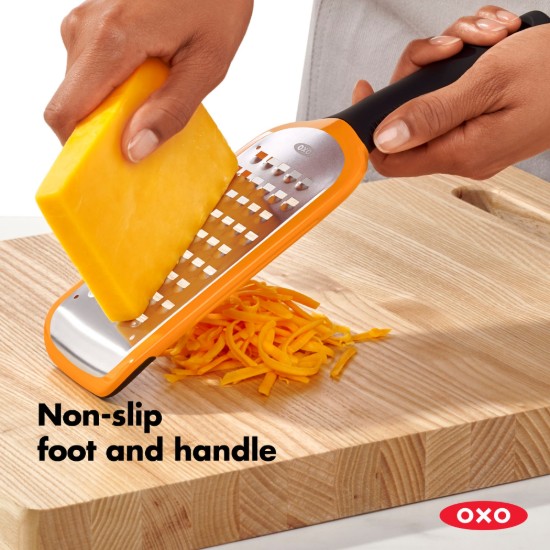 Grobo ribežno rezilo, nerjaveče jeklo, "Good Grips", oranžno - OXO