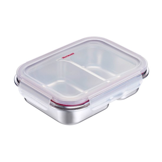 Pojemnik do przechowywania żywności 2-komorowy, stal nierdzewna, 450 + 280 ml - Westmark