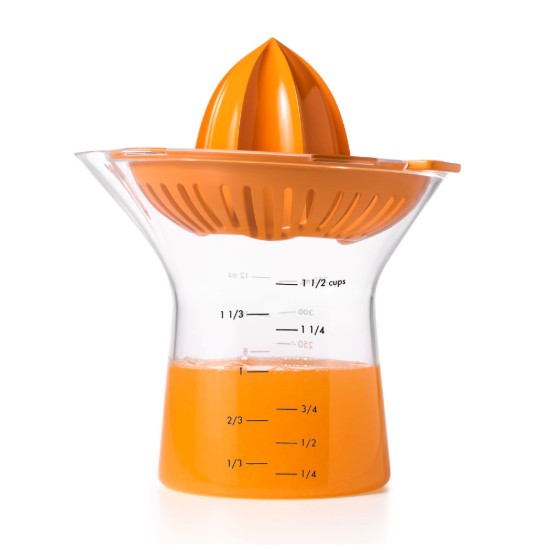 Exprimidor de cítricos 2 en 1, 350 ml, "Good Grips", Naranja - OXO