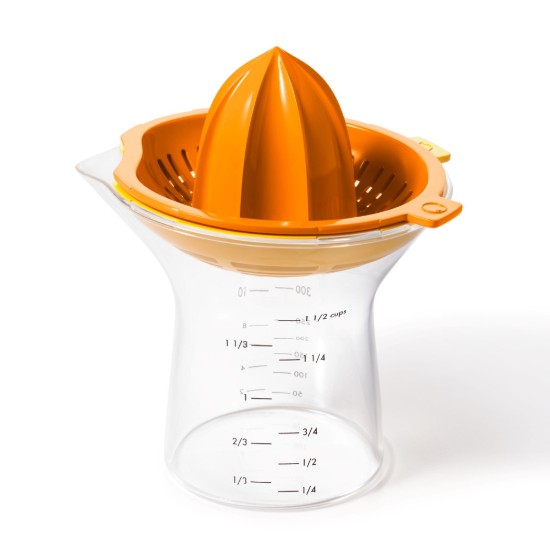 Exprimidor de cítricos 2 en 1, 350 ml, "Good Grips", Naranja - OXO
