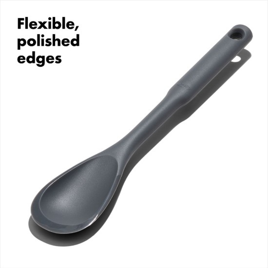 Kochlöffel, Silikon, 30,5 cm, "Good Grips", Grau – OXO