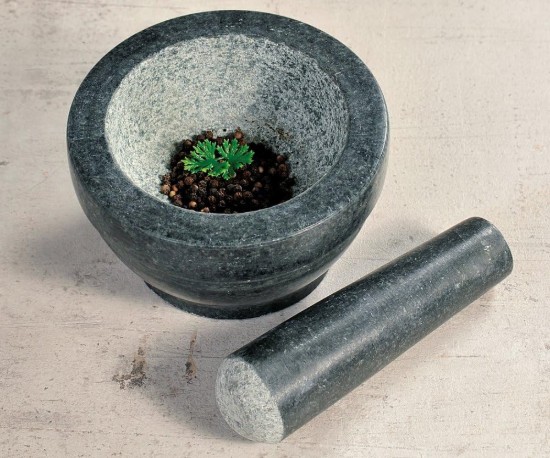 Morter med støder, 16 cm, granit - Kesper