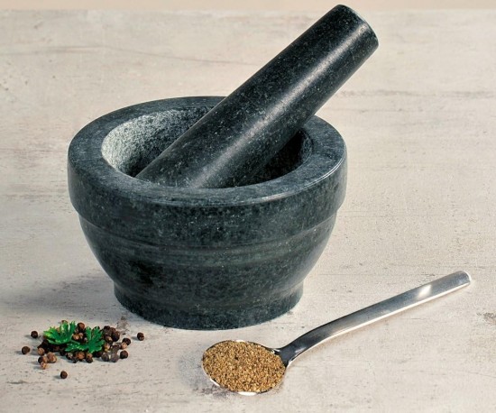 Morter med støder, 16 cm, granit - Kesper