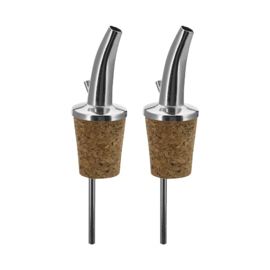 Set of 2 free flow bottle pourer spouts, cork - Westmark
