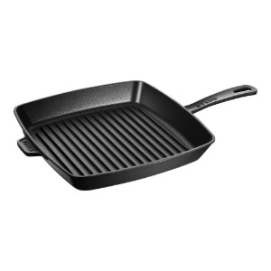 Квадратни роштиљ тигањ, ливено гвожђе, 30цм, Black - Staub
