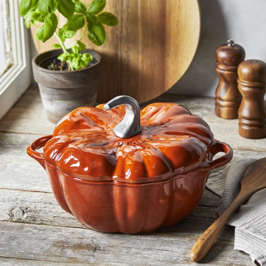 Cocotte-Kochtopf in Kürbisform, Gusseisen, 24cm/3,45L, Cinnamon - Staub