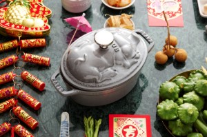 Kochtopf "Cocotte cochon", Gusseisen, 17cm/1L, Graphite Grey - Staub