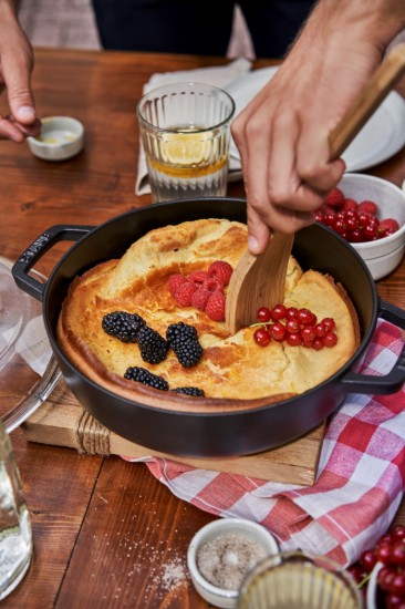 Saute Braiser gryde, støbejern, 24cm/2,4L, Black - Staub