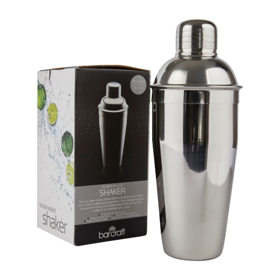 Шејкер за коктеле од нерђајућег челика 500 мл - BarCraft